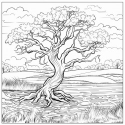 tree at river