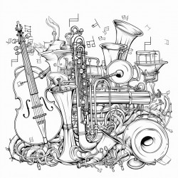 steampunk jazz band instruments