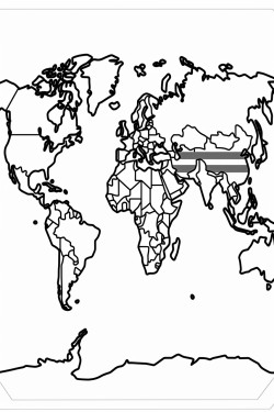 world countries in alphabetical order with its national flag designed into the country shape