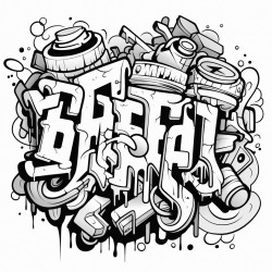 graffiiti text rofs crew