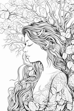 a woman in a natural place that embrace a tree