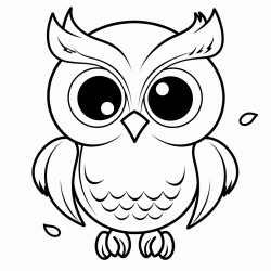 a cute wideeyed owls