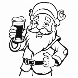 i would like to paint a beer who is holding a beer