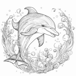 dolphin in ocean
