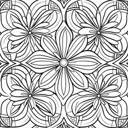 geometric floral pattern