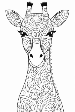 giraffe mandala