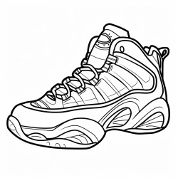 a basketball shoe inspired by a tigers stripes and colors