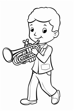 only the musical instrument the trumpet