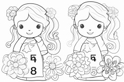 crear con numeros para coloriar