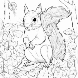 squirle in forest