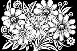 bunch of flowers gives you feeling of happinessthe flowers are quite bigabstract