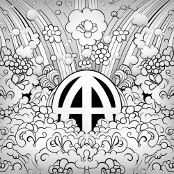 different designs of peace signs raining down