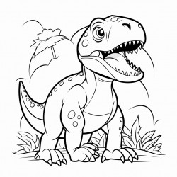 a cute tyrannosaurus rex