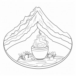 milk on a mountain