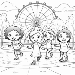 kids play in the park