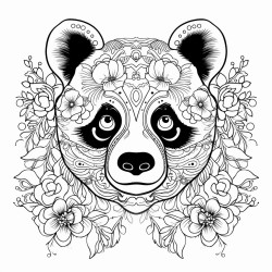 panda yaprak yiyor
