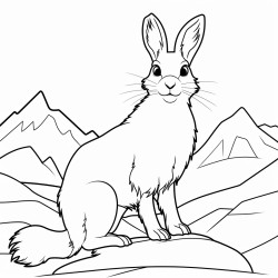 a cute icelandic lemming out of the hole