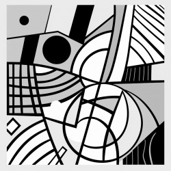 abstract art with a basketball