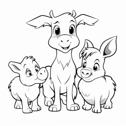 pig goat chicken rabbit cow lamb