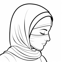 a woman with a mask on her head