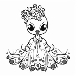 adorable peacock fashion
