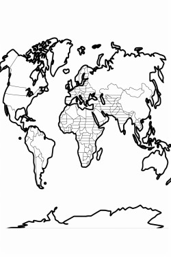 world countries in alphabetical order with its national flag designed into the country shape