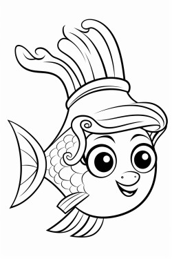 fish with fairy hat