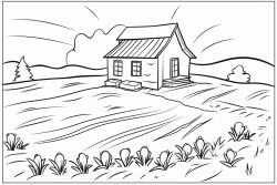 house in the field