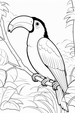 un mono un tucan y un perezoso en la selva encontrando un casco de astronauta