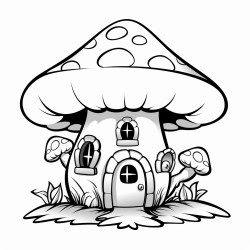 a fairy mushroom house