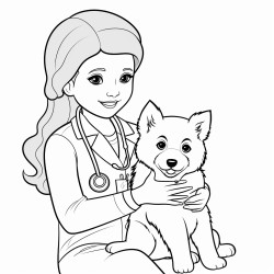 vet tech coloring book
