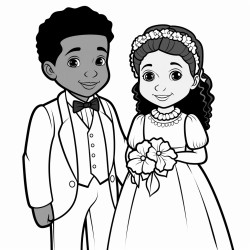 african american man and white woman getting married
