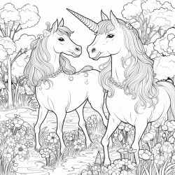magical forest unicorns