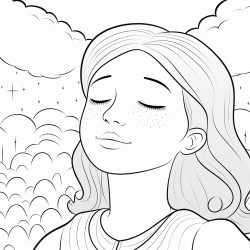 taking a deep breath