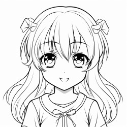 a cute anime girl