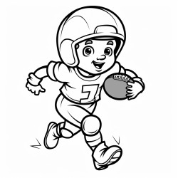 coloring football