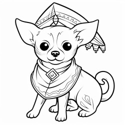 chihuahua in a taco costume