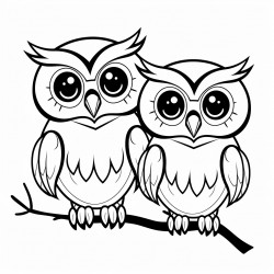 a cute wideeyed owls