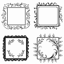 a border for a picture frame vines