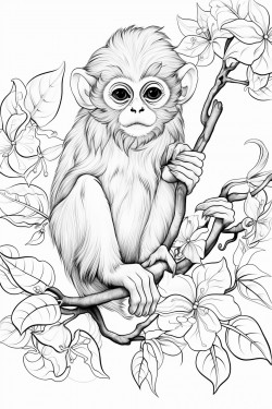 monkey on a vine
