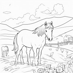 campo molino caballos