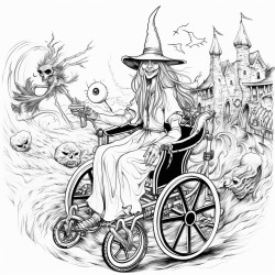 wheelchair witch broom race