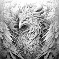 fire phoenix and human