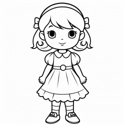 a little girl crossing arms