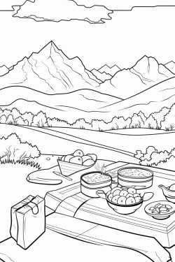 picnic in mountains in park city utah