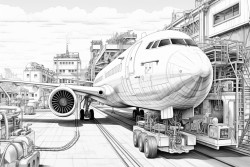 factory of aircrafts