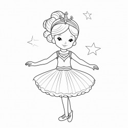 ballet dancer with a tiara