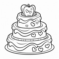 heart cake consists of two layers decorative perfect for valentines day