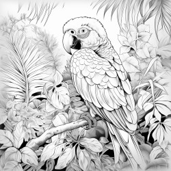 un insparable perroquet