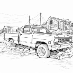 a ute with a separate trailer at the dump